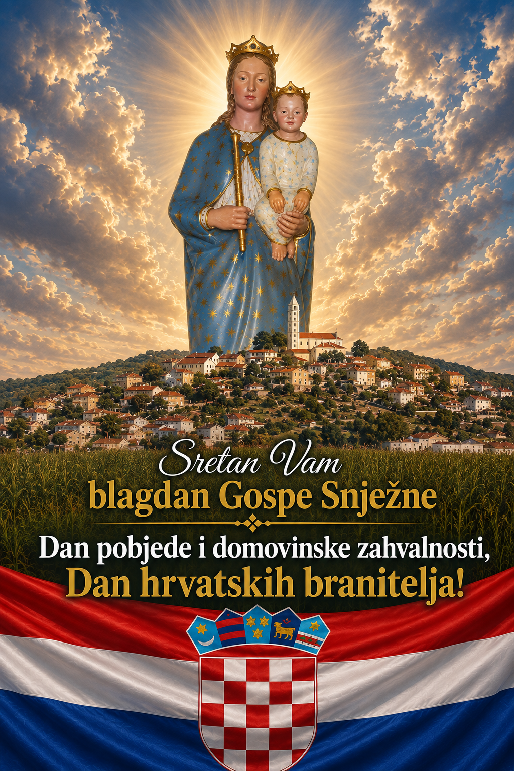 Gospa Snježna Čestitka